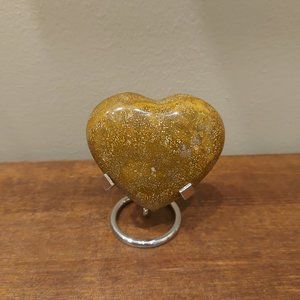 🔥 Sale 🔥Brown Ocean Jasper Heart (Stand Not Included) - Final Price